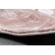 Matta VISCO circle rosa 8 plysch, IMITATION AV KANINPÄLS
