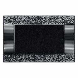 Doormat BH 222 Stones, antislip, outdoor, indoor, gum - silver