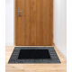 Doormate anti-deslizamento BH 222 pedras, exterior, interior em - prata