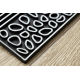 Doormate anti-deslizamento BH 222 pedras, exterior, interior em - prata