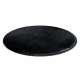 Carpet VISCO circle dark grey 5 plush, IMITATION OF RABBIT FUR