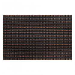 Doormat BH 234 Lines, antislip, outdoor, indoor, gum - brown