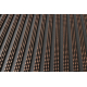 Alfombrilla antideslizante BH 234 Líneas, exterior, interior - marrón