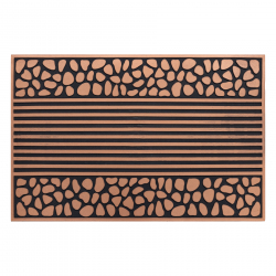 Alfombrilla antideslizante BH 701 piedras, exterior, interior - marrón