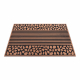 Doormat BH 701 Stones, antislip, outdoor, indoor, gum - brown