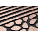 Doormat BH 701 Stones, antislip, outdoor, indoor, gum - brown