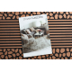Doormat BH 701 Stones, antislip, outdoor, indoor, gum - brown
