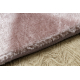 Matta VISCO rosa 8 plysch, IMITATION AV KANINPÄLS