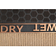 Χαλάκι πόρτας BH DM003 Wet Dry, αντιολισθητικό, εξωτερική, εσωτερική, κόμμι - καφέ