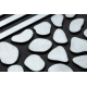 Doormat BH 701 Stones, antislip, outdoor, indoor, gum - silver