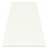 Dywan CURVY biały 11 Arches do prania, strukturalny, tłoczony, pluszowy