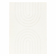 Tapis lavable CURVY blanc 11 Arches, structurel, gaufré, peluche