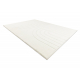 Tapis lavable CURVY blanc 11 Arches, structurel, gaufré, peluche