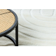 Tapis lavable CURVY blanc 11 Arches, structurel, gaufré, peluche
