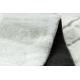 Tapis lavable CURVY blanc 11 Arches, structurel, gaufré, peluche