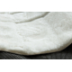 Tapis lavable CURVY blanc 11 Arches, structurel, gaufré, peluche