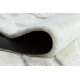 Tapis lavable CURVY blanc 11 Arches, structurel, gaufré, peluche