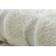 Tapis lavable CURVY blanc 11 Arches, structurel, gaufré, peluche