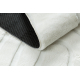 Tapis lavable CURVY blanc 11 Arches, structurel, gaufré, peluche
