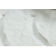 CURVY tappeto lavabile bianco 11 Curves, strutturale, goffrato, morbido