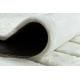 CURVY tappeto lavabile bianco 11 Curves, strutturale, goffrato, morbido