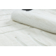 CURVY white 11 Curves washable rug, structured, embossed, plush