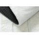 CURVY tappeto lavabile bianco 11 Curves, strutturale, goffrato, morbido