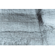 Moderne teppe TEDDY NEW dream 47 shaggy, plysj, veldig tykk sølv
