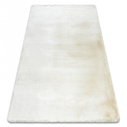 Alfombra moderna TEDDY NEW wool 45 shaggy, felpa, muy gruesa crema