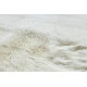 Modern carpet TEDDY NEW wool 45 shaggy, plush, very thick cream