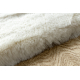 Alfombra moderna TEDDY NEW wool 45 shaggy, felpa, muy gruesa crema