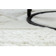 Alfombra moderna TEDDY NEW wool 45 shaggy, felpa, muy gruesa crema