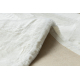 Alfombra moderna TEDDY NEW wool 45 shaggy, felpa, muy gruesa crema