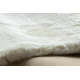 Alfombra moderna TEDDY NEW wool 45 shaggy, felpa, muy gruesa crema
