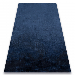 Tapis VISCO bleu foncé 10 peluche, IMITATION FOURRURE DE LAPIN