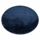 Carpet VISCO circle dark blue 10 plush, IMITATION OF RABBIT FUR