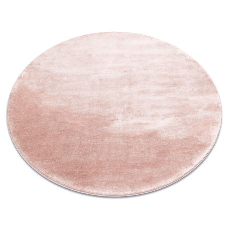 Matta VISCO circle rosa 8 plysch, IMITATION AV KANINPÄLS