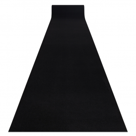 Vloerbekleding met rubber bekleed RUMBA éénkleurig zwart