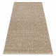Ullmatta TAHAR 99005C beige - HANDvävd slinga, uniform