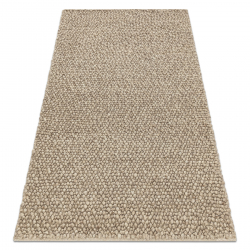 Wool carpet TAHAR 99005C beige - HAND-WOVEN loop, uniform