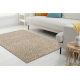 Ullmatta TAHAR 99005C beige - HANDvävd slinga, uniform
