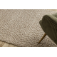 Tapis en laine TAHAR 99005C beige - TISSÉ MAIN boucle, uniforme