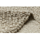 Ullmatta TAHAR 99005C beige - HANDvävd slinga, uniform