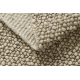 Wool carpet TAHAR 99005C beige - HAND-WOVEN loop, uniform