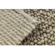 Wool carpet TAHAR 99005C beige - HAND-WOVEN loop, uniform