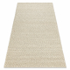 Alfombra de lana TAHAR 99005B crema / gris - TEJIDA A MANO bucle, Uniforme 