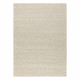 Alfombra de lana TAHAR 99005B crema / gris - TEJIDA A MANO bucle, Uniforme 