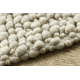 Wollen tapijt TAHAR 99005B room / grijs - HANDGEWEVEN lus, uniform