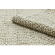 Alfombra de lana TAHAR 99005B crema / gris - TEJIDA A MANO bucle, Uniforme 