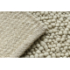 Wollen tapijt TAHAR 99005B room / grijs - HANDGEWEVEN lus, uniform